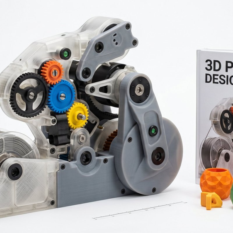 3D-printed mechanical gear assembly